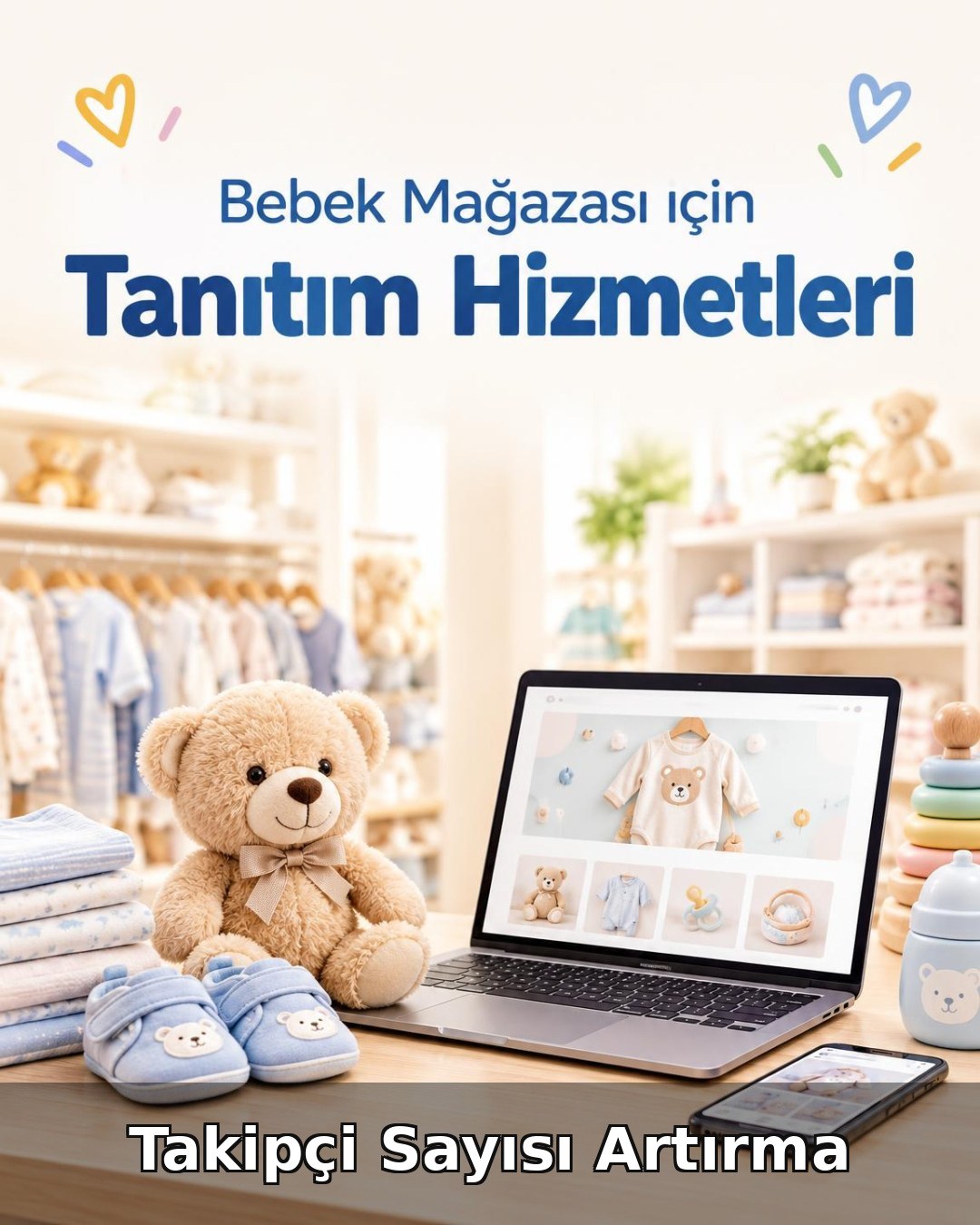Bebek Mağazası Takipçi Sayısı Artırma