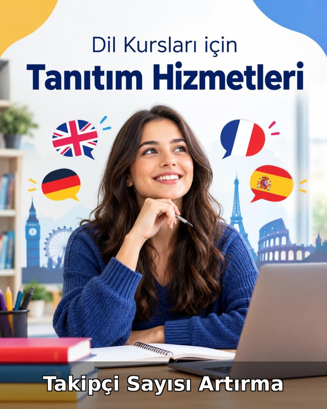 Dil Kursu Takipçi Sayısı Artırma
