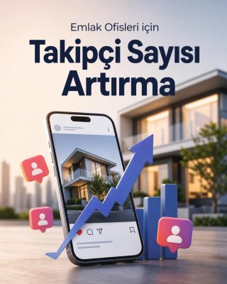 Emlak Ofisi Takipçi Sayısı Artırma