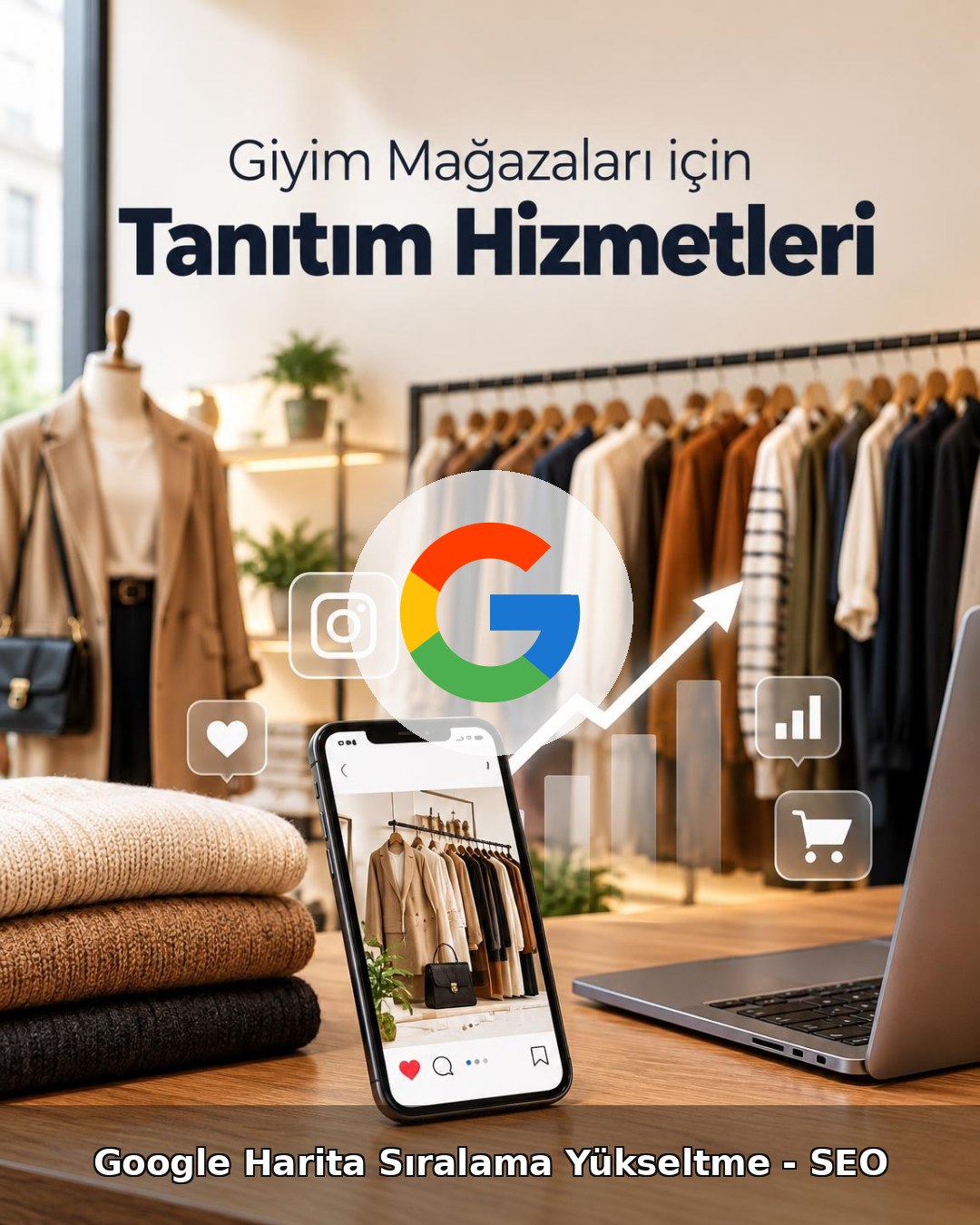 Giyim Mağazası Google Harita Sıralama Yükseltme - SEO