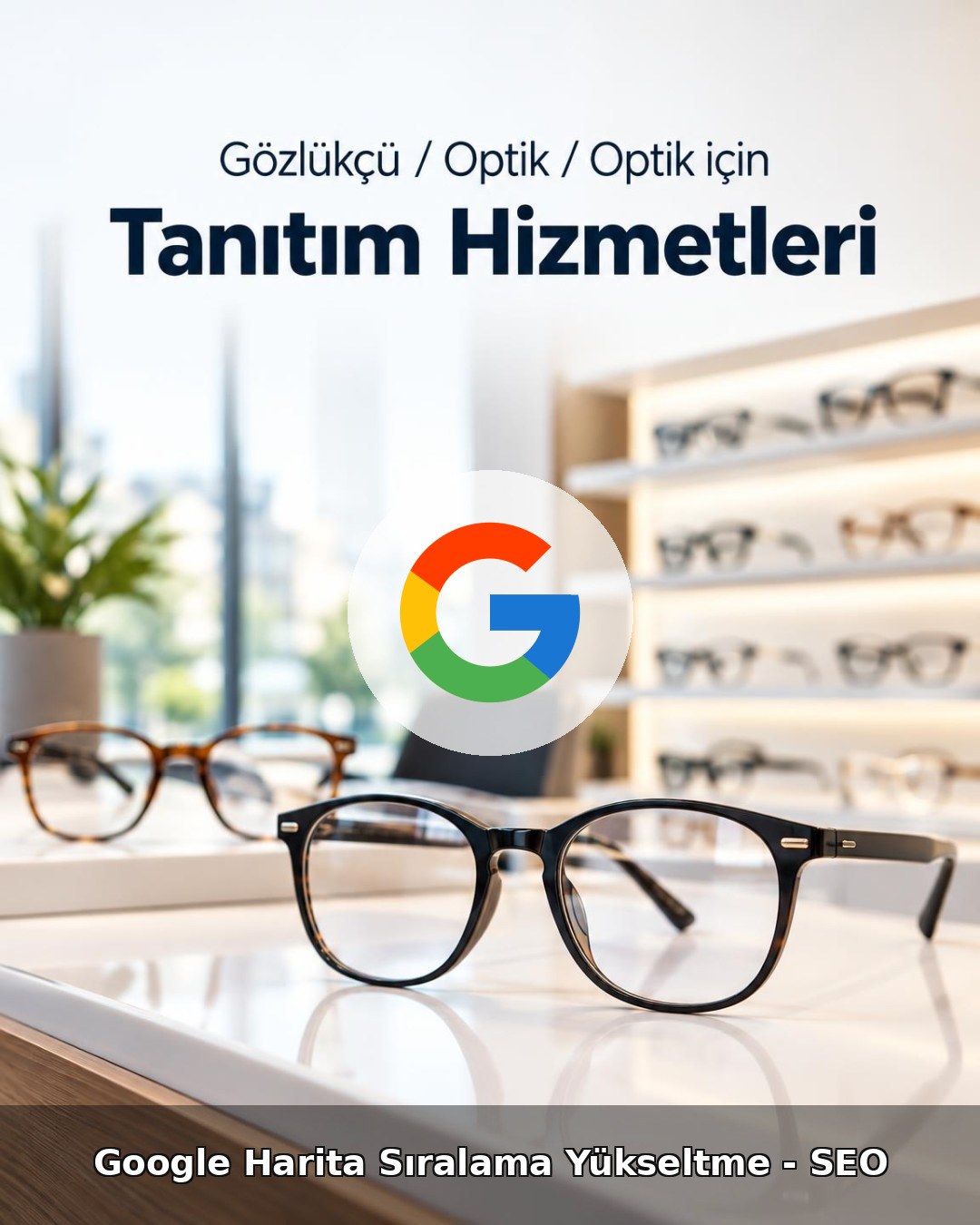 Gözlükçü / Optik Google Harita Sıralama Yükseltme - SEO