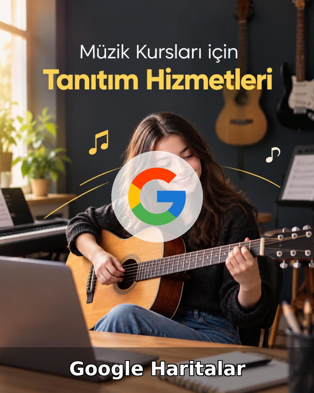 Müzik Kursu Google Harita Yönetimi