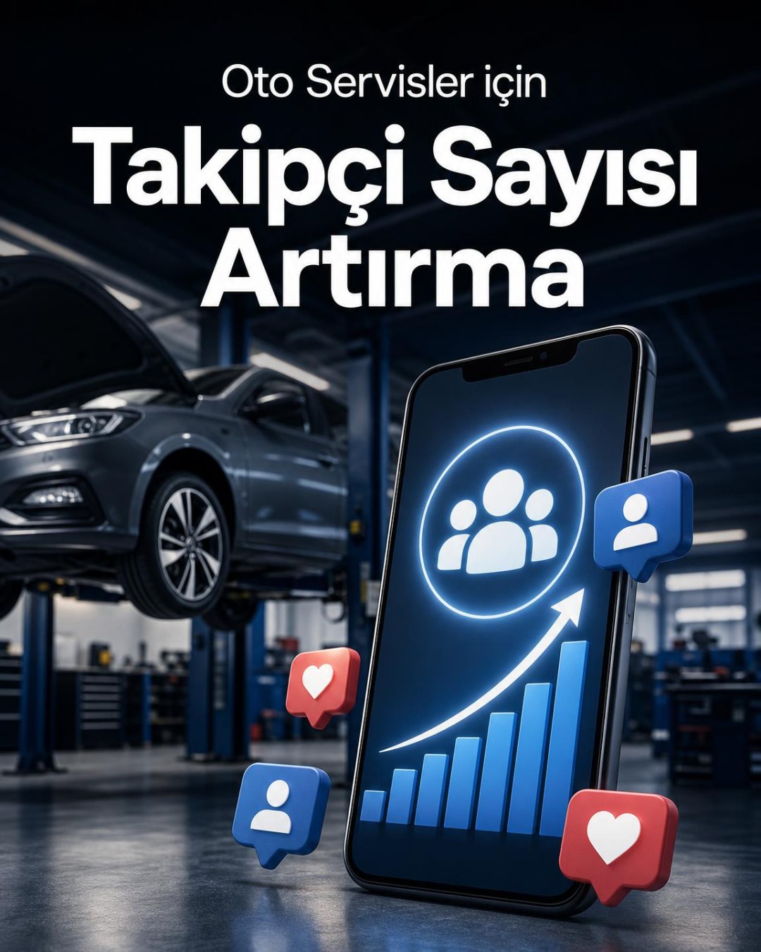 Oto Servis Takipçi Sayısı Artırma