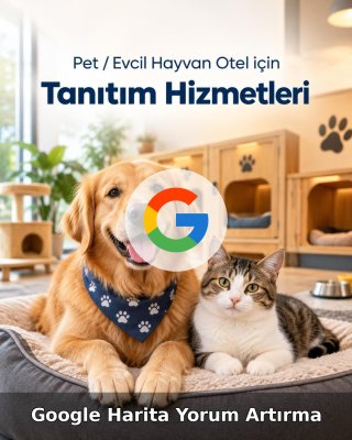 Pet / Evcil Hayvan Otel Google Harita Yorum Artırma