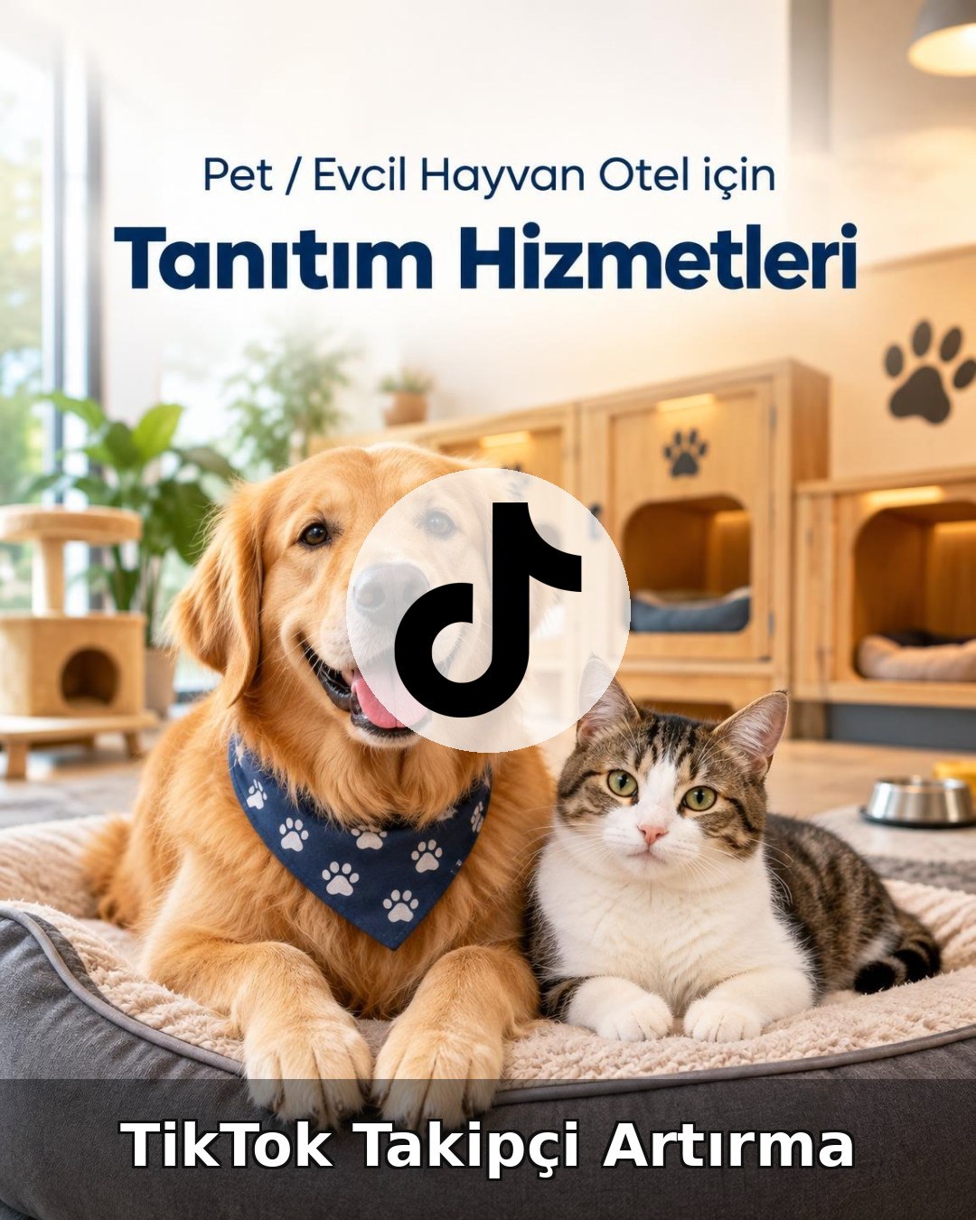 Pet / Evcil Hayvan Otel TikTok Takipçi Artırma