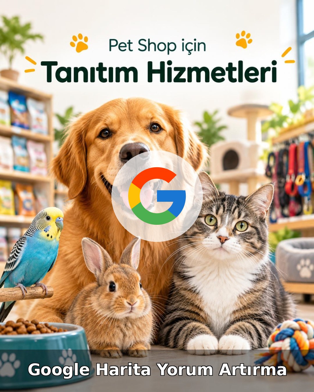 Pet Shop Google Harita Yorum Artırma