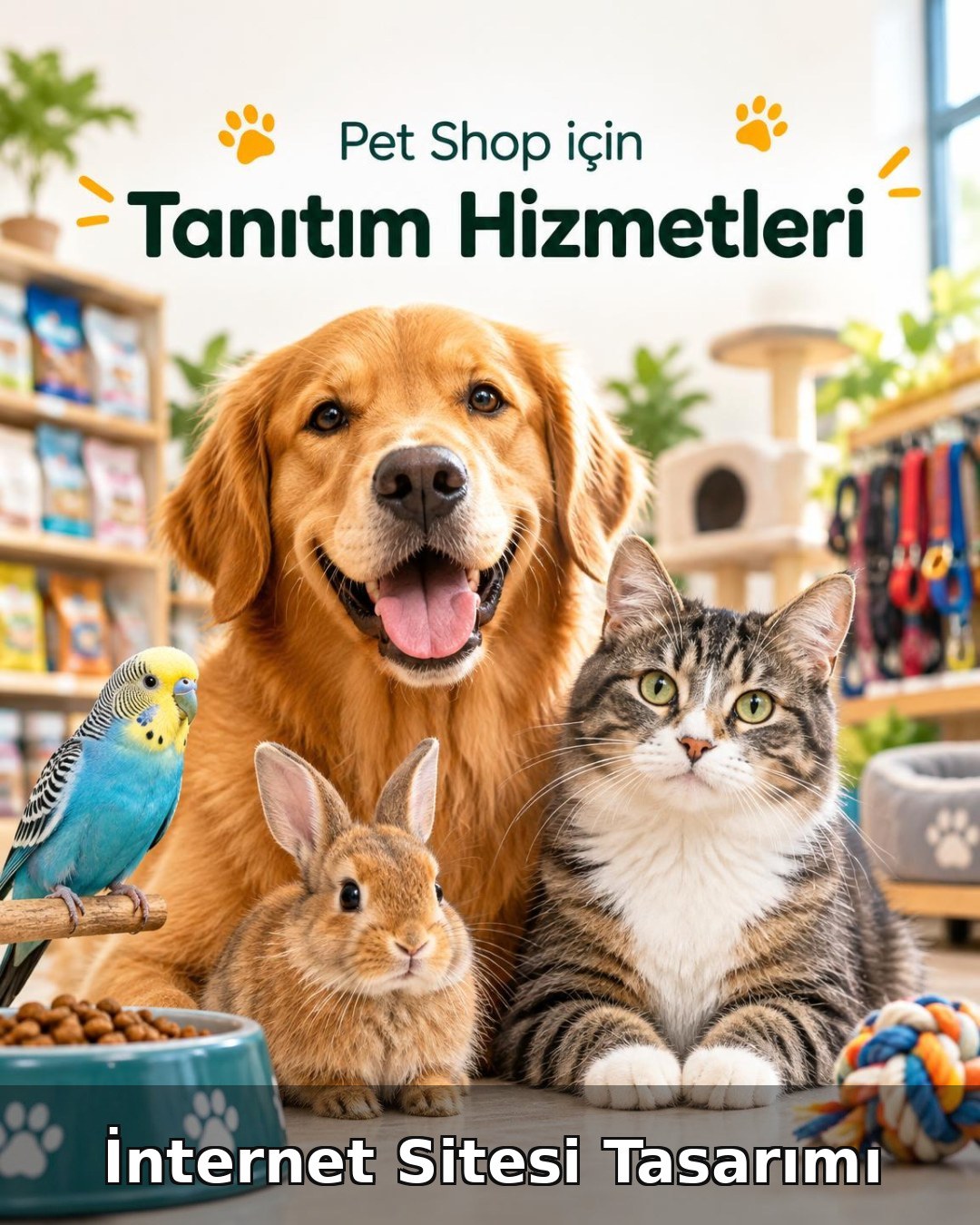 Pet Shop İnternet Sitesi Tasarımı (Web Tasarım)